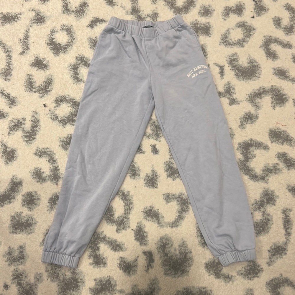 Light Blue East Hampton New York Brandy Melville Sweatpants OS